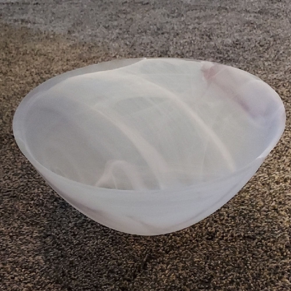 Portmeirion, Made In Turkey, White Swirl Decorative Bowl